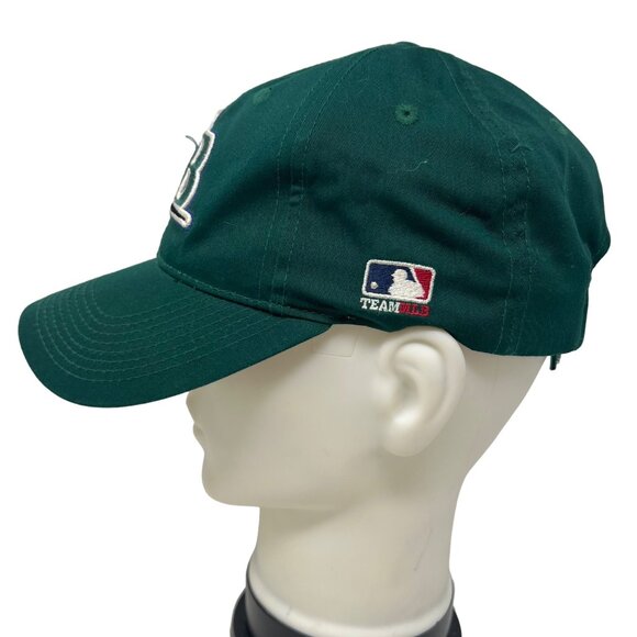 Tampa‎ Bay Rays MLB Baseball Hat Solid Green Embroidered Outdoor Cap One Size - Picture 5 of 9
